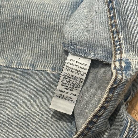 CiSono Womens Denim Mini Dress Size Large - Picture 12 of 12